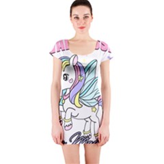 Waitress T- Shirt Awesome Unicorn Waitresses Are Magical For A Waiting Staff T- Shirt Short Sleeve Bodycon Dress by ZUXUMI