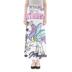 Waitress T- Shirt Awesome Unicorn Waitresses Are Magical For A Waiting Staff T- Shirt Full Length Maxi Skirt by ZUXUMI