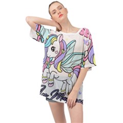 Waitress T- Shirt Awesome Unicorn Waitresses Are Magical For A Waiting Staff T- Shirt Oversized Chiffon Top by ZUXUMI