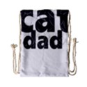 Cat Dad Gray Hair T- Shirt Cat Dad Gray Hair T- Shirt Yoga Reflexion Pose T- Shirtyoga Reflexion Pose T- Shirt Drawstring Bag (Small) View1