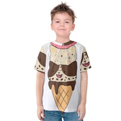 Cat Ice Cream T- Shirt Cute Cat Cream Cone T- Shirt Yoga Reflexion Pose T- Shirtyoga Reflexion Pose T- Shirt Kids  Cotton T-shirt