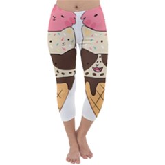 Cat Ice Cream T- Shirt Cute Cat Cream Cone T- Shirt Yoga Reflexion Pose T- Shirtyoga Reflexion Pose T- Shirt Capri Winter Leggings 