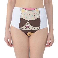 Cat Ice Cream T- Shirt Cute Cat Cream Cone T- Shirt Yoga Reflexion Pose T- Shirtyoga Reflexion Pose T- Shirt Classic High-waist Bikini Bottoms