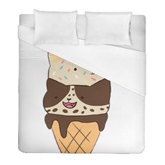 Cat Ice Cream T- Shirt Cute Cat Cream Cone T- Shirt Yoga Reflexion Pose T- Shirtyoga Reflexion Pose T- Shirt Duvet Cover (full/ Double Size)