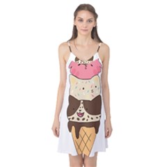 Cat Ice Cream T- Shirt Cute Cat Cream Cone T- Shirt Yoga Reflexion Pose T- Shirtyoga Reflexion Pose T- Shirt Camis Nightgown 