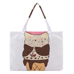 Cat Ice Cream T- Shirt Cute Cat Cream Cone T- Shirt Yoga Reflexion Pose T- Shirtyoga Reflexion Pose T- Shirt Medium Tote Bag