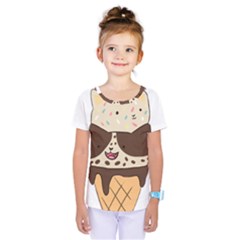 Cat Ice Cream T- Shirt Cute Cat Cream Cone T- Shirt Yoga Reflexion Pose T- Shirtyoga Reflexion Pose T- Shirt Kids  One Piece T-shirt