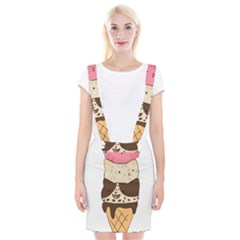 Cat Ice Cream T- Shirt Cute Cat Cream Cone T- Shirt Yoga Reflexion Pose T- Shirtyoga Reflexion Pose T- Shirt Braces Suspender Skirt