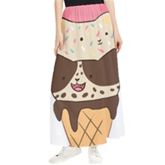 Cat Ice Cream T- Shirt Cute Cat Cream Cone T- Shirt Yoga Reflexion Pose T- Shirtyoga Reflexion Pose T- Shirt Maxi Chiffon Skirt