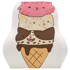 Cat Ice Cream T- Shirt Cute Cat Cream Cone T- Shirt Yoga Reflexion Pose T- Shirtyoga Reflexion Pose T- Shirt Car Seat Back Cushion 