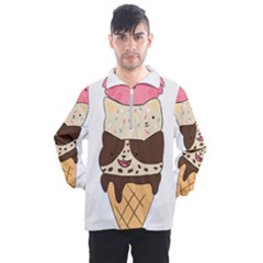 Cat Ice Cream T- Shirt Cute Cat Cream Cone T- Shirt Yoga Reflexion Pose T- Shirtyoga Reflexion Pose T- Shirt Men s Half Zip Pullover