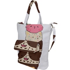 Cat Ice Cream T- Shirt Cute Cat Cream Cone T- Shirt Yoga Reflexion Pose T- Shirtyoga Reflexion Pose T- Shirt Shoulder Tote Bag