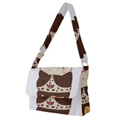 Cat Ice Cream T- Shirt Cute Cat Cream Cone T- Shirt Yoga Reflexion Pose T- Shirtyoga Reflexion Pose T- Shirt Full Print Messenger Bag (l)