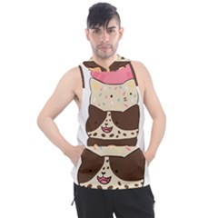 Cat Ice Cream T- Shirt Cute Cat Cream Cone T- Shirt Yoga Reflexion Pose T- Shirtyoga Reflexion Pose T- Shirt Men s Sleeveless Hoodie