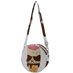 Cat Ice Cream T- Shirt Cute Cat Cream Cone T- Shirt Yoga Reflexion Pose T- Shirtyoga Reflexion Pose T- Shirt Crossbody Circle Bag