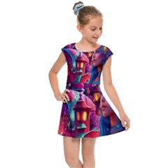 Fantasy Arts  Kids  Cap Sleeve Dress by Internationalstore