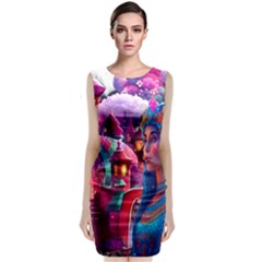 Fantasy Arts  Sleeveless Velvet Midi Dress by Internationalstore