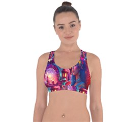 Fantasy Arts  Cross String Back Sports Bra by Internationalstore