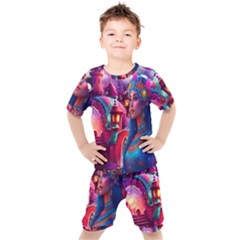 Fantasy Arts  Kids  T-shirt And Shorts Set by Internationalstore