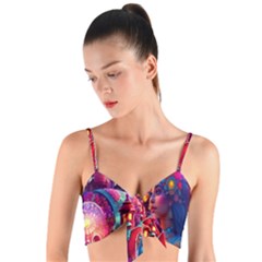 Fantasy Arts  Woven Tie Front Bralet by Internationalstore