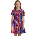 Fantasy Arts  Kids  Bow Tie Puff Sleeve Dress View1