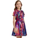 Fantasy Arts  Kids  Bow Tie Puff Sleeve Dress View2