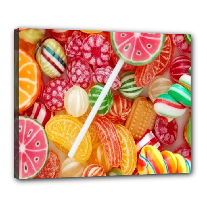 Aesthetic Candy Art Canvas 20  x 16  (Stretched)