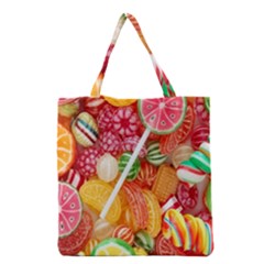 Aesthetic Candy Art Grocery Tote Bag by Internationalstore