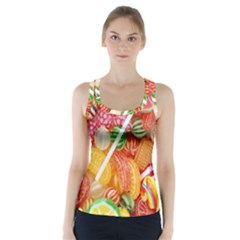 Aesthetic Candy Art Racer Back Sports Top by Internationalstore