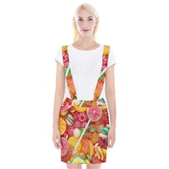 Aesthetic Candy Art Braces Suspender Skirt