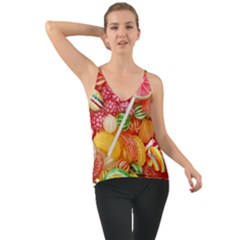 Aesthetic Candy Art Chiffon Cami by Internationalstore