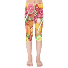 Aesthetic Candy Art Kids  Capri Leggings  by Internationalstore