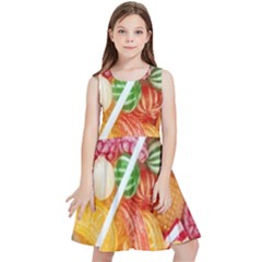 Aesthetic Candy Art Kids  Skater Dress by Internationalstore