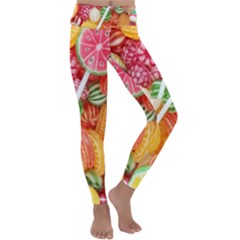 Aesthetic Candy Art Kids  Lightweight Velour Classic Yoga Leggings by Internationalstore