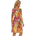 Aesthetic Candy Art Long Sleeve Dress With Pocket View3