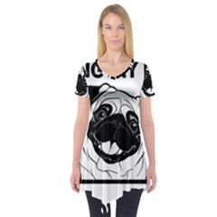 Black Hole T- Shirt Planet Eater Colour T- Shirt Short Sleeve Tunic  by EnriqueJohnson