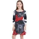 Black Hole T- Shirt Planet Eater Colour T- Shirt Kids  Quarter Sleeve Skater Dress View1