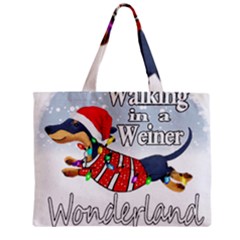 Weiner T- Shirt Walking In A Weiner Wonderland T- Shirt (1) Zipper Mini Tote Bag by ZUXUMI