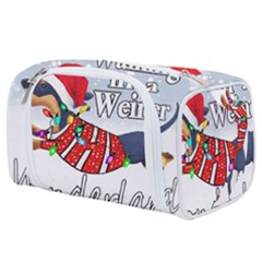 Weiner T- Shirt Walking In A Weiner Wonderland T- Shirt (1) Toiletries Pouch by ZUXUMI