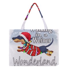 Weiner T- Shirt Walking In A Weiner Wonderland T- Shirt (1) Medium Tote Bag by ZUXUMI