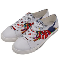 Weiner T- Shirt Walking In A Weiner Wonderland T- Shirt (1) Men s Low Top Canvas Sneakers by ZUXUMI