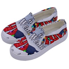 Weiner T- Shirt Walking In A Weiner Wonderland T- Shirt (1) Kids  Canvas Slip Ons by ZUXUMI