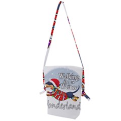 Weiner T- Shirt Walking In A Weiner Wonderland T- Shirt (1) Folding Shoulder Bag by ZUXUMI