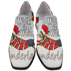 Weiner T- Shirt Walking In A Weiner Wonderland T- Shirt (1) Women Slip On Heel Loafers by ZUXUMI