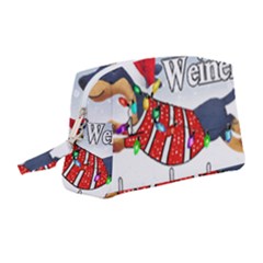 Weiner T- Shirt Walking In A Weiner Wonderland T- Shirt (1) Wristlet Pouch Bag (medium) by ZUXUMI