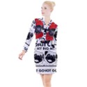 Black Hole T- Shirt Planet Eater Colour T- Shirt Button Long Sleeve Dress View1