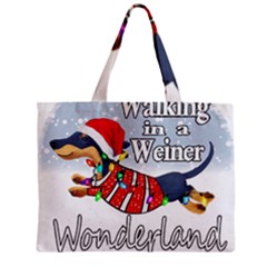 Weiner T- Shirt Walking In A Weiner Wonderland T- Shirt (1) Weiner T- Shirt Walking In A Weiner Wonderland T- Shirt Zipper Mini Tote Bag by ZUXUMI