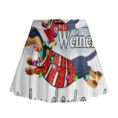 Weiner T- Shirt Walking In A Weiner Wonderland T- Shirt (1) Weiner T- Shirt Walking In A Weiner Wonderland T- Shirt Mini Flare Skirt by ZUXUMI