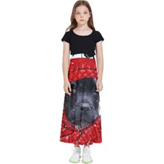 Black Hole T- Shirt Planet Eater Colour T- Shirt Kids  Flared Maxi Skirt by EnriqueJohnson