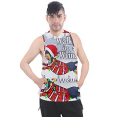 Weiner T- Shirt Walking In A Weiner Wonderland T- Shirt (1) Weiner T- Shirt Walking In A Weiner Wonderland T- Shirt Men s Sleeveless Hoodie by ZUXUMI